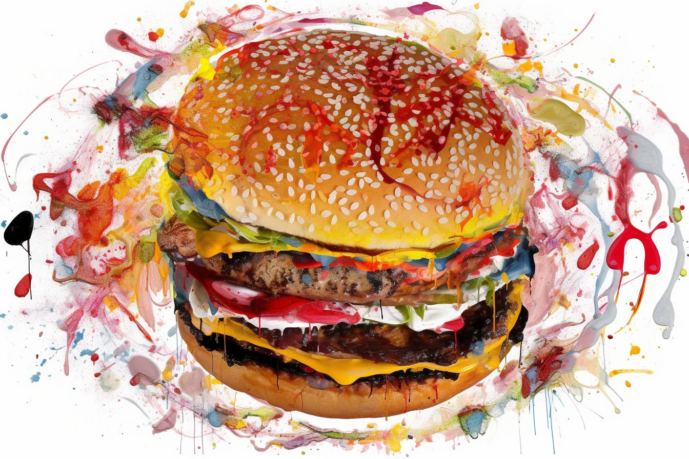 Midjourney burger art